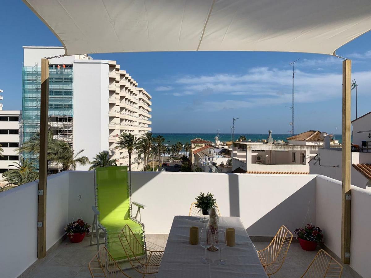 Ferienwohnung Lujoso Duplex En La Playa Con Vistas Al Mar Torremolinos Exterior foto